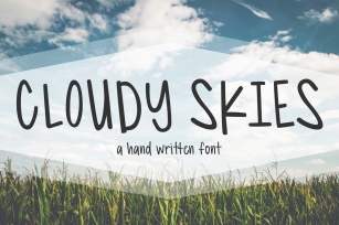 CLOUDY SKIES Font Download