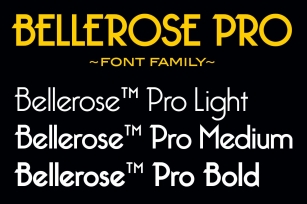 Bellerose Pro Family Font Download
