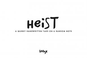 Heist — A Handwritten Take on Ransom Font Download