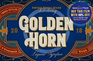 Golden Horn + Bonus Font Download