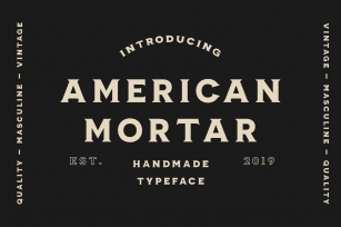 American Mortar -Vintage Family Font Download