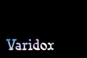Varidox Font Download