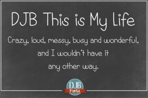 DJB This is My Life Font Download