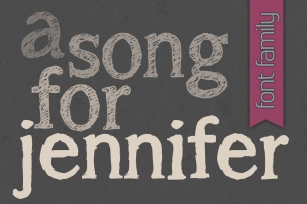 A Song for Jennifer Family Font Download