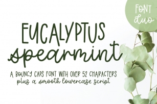 Eucalyptus Spearmint Monoline Script Font Download