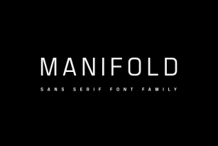 Manifold CF: hard working sans serif Font Download