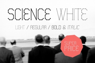 Science White Font Download