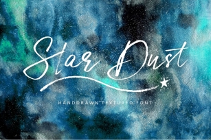 Star Dust  watercolor textures Font Download