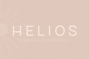 Helios // A Minimalist Sans Serif Font Download