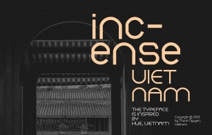 Incense Vietnam Typeface Font Download