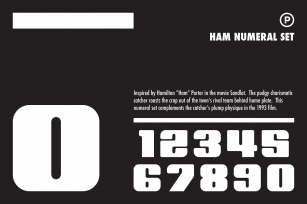 Ham Numeral Set Font Download