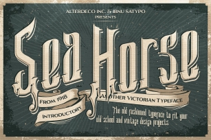 Sea Horse typeface Font Download