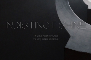 Indistinct Shine-Concise font Font Download