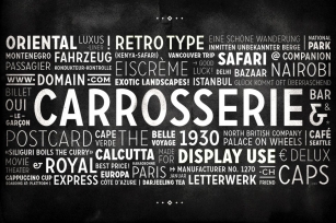 Carrosserie Typeface Font Download
