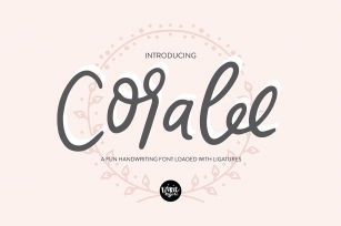 CORALEE a Bouncy Handwriting Script Font Download