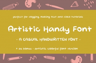 Artistic Handy Font Download