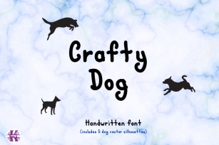 Crafty Dog A Handwritten font Font Download