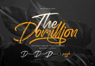 The Domillion Brush Font Download