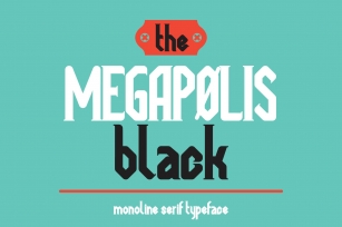 Megapolis black Font Download