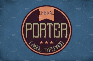 Porter Vintage Label Typeface Font Download