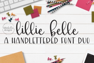 lillie belle hand lettered font Font Download