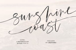 Sunshine Coast + Extras Font Download