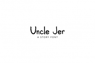 Uncle Jer, Story Font Download