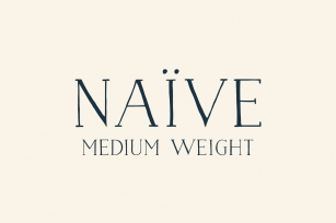 Naive (Medium weight) Font Download