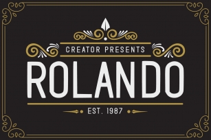 Rolando Vintage Font Download