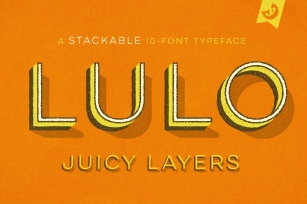 Lulo 3D Family Font Download