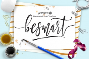 Be Smart script Font Download