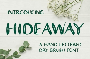 Hideaway Dry Brush Font Download
