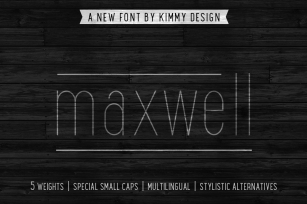 Maxwell Sans ALL Font Download
