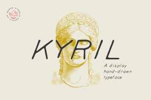 Kyril — A display hand-drawn font Font Download
