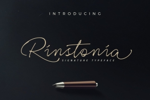 Rinstonia Signature Font Download