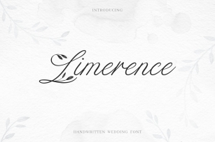 Limerence. Floral + Frames Font Download