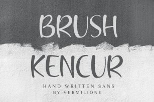 Brush Kencur Hand Written Sans Font Download