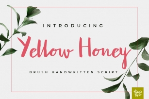 Yellow Honey Script Font Download