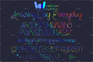 amazing day everyday font Font Download