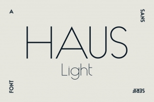 HAUS Sans Light Font Download