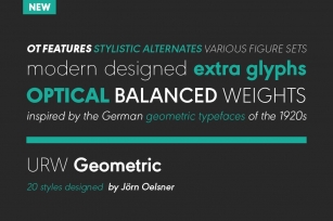 URW Geometric Semi Bold Oblique Font Download