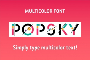 POPSKY Multicolor SVG (-30%) Font Download