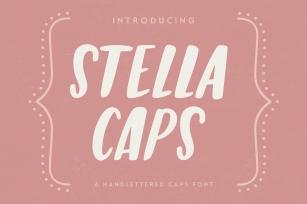 Stella Caps: A Handlettered Font Download