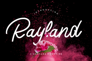 Rayland Signature Monoline Font Download