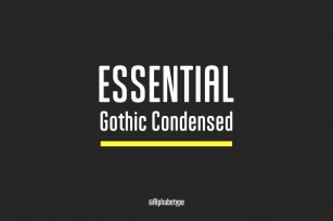 Essential Gothic Condensed Font Download