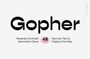 Gopher Complete Family Font Download