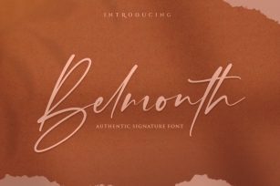 Belmonth / Luxury Script Font Download