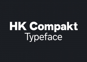 HK Compakt Typeface Font Download