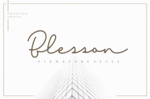 Blesson Signature Font Download