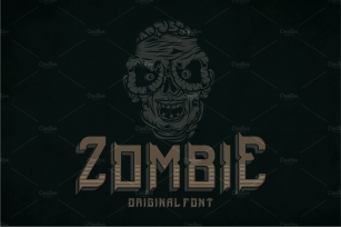 Zombie Modern Label Typeface Font Download